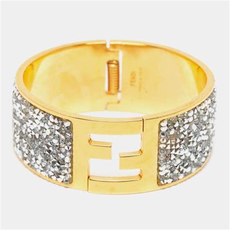 fendi bracelet cuff|fendista diamond bracelet.